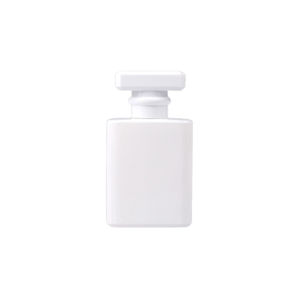 Γυάλινο μπουκάλι 50 ml σε λευκό χρώμα με σπρέι και καπάκι