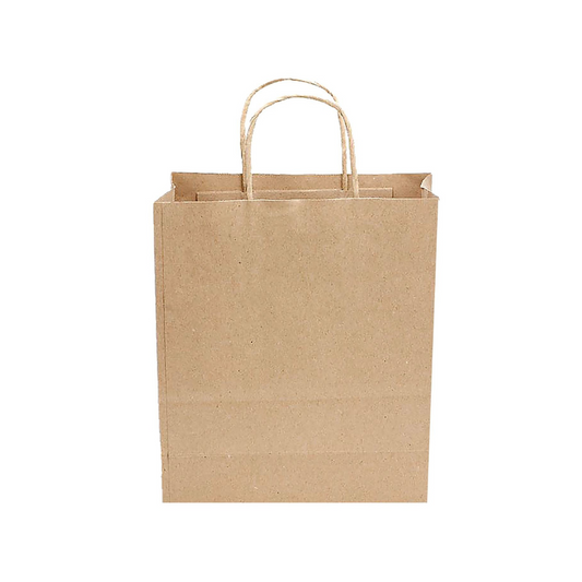Justnote Χάρτινη Τσάντα Kraft με Στριφτό Χερούλι 45.5x33x10cm (12 τεμάχια)