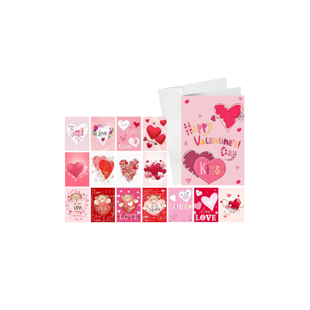Κάρτα Ευχετήρια Αγίου Βαλεντίνου Με Φάκελο 23,5x17cm (3-2321)