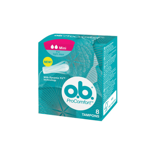 O.B. Ταμπόν ProComfort Dynamic Fit Mini για Ελαφριά Ροή 8τμχ