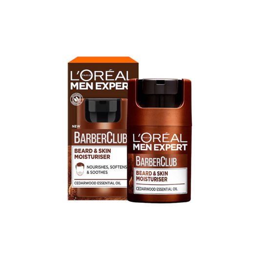 L'Oreal Ενυδατική Κρέμα για Γένια & Επιδερμίδα Men Expert Barber Club 50ml