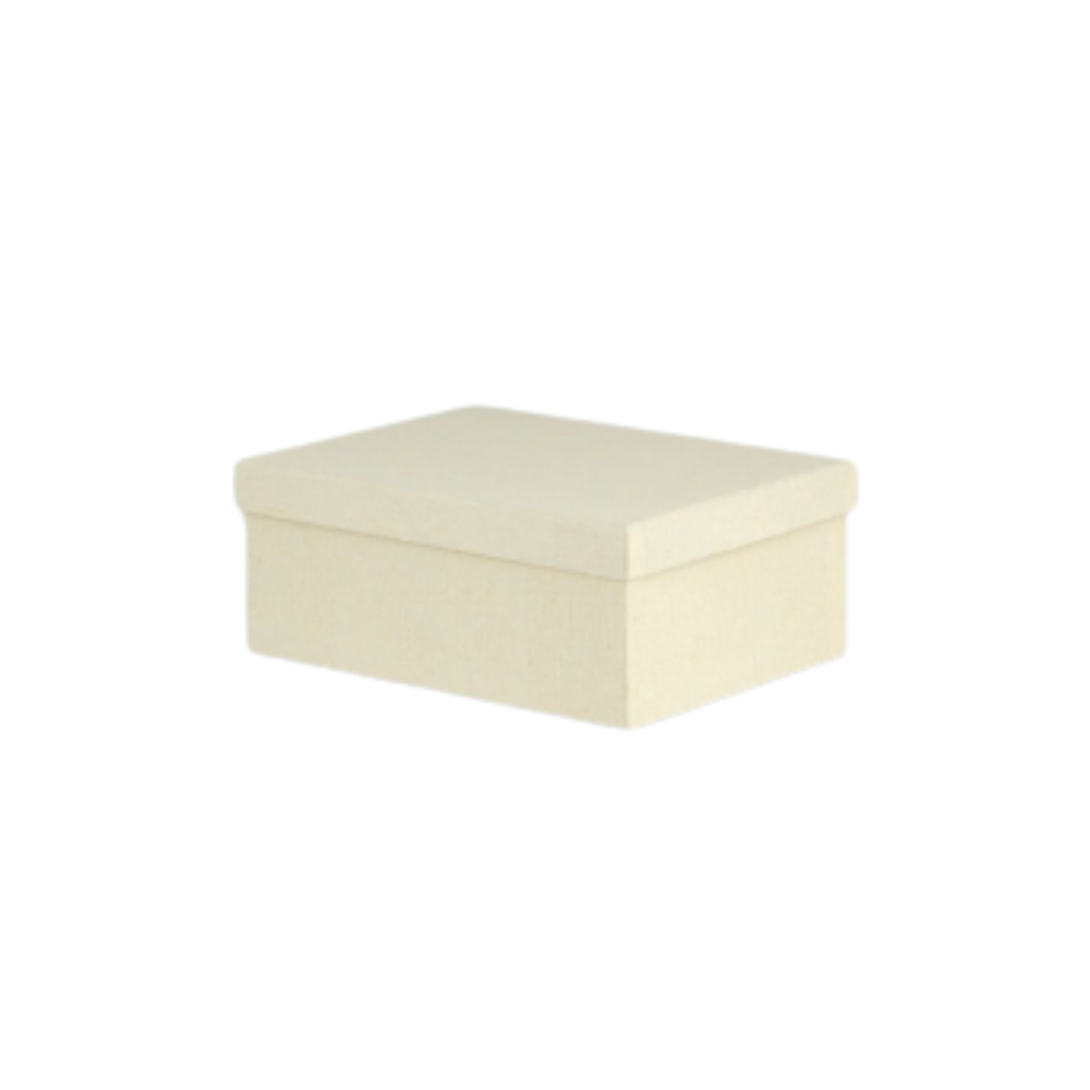 Χάρτινο Επενδυμένο Κουτί Δώρου Εκρού 20x15x8 εκ. (37502)