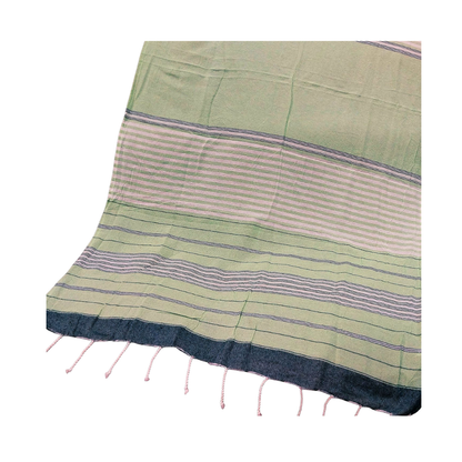 Πετσέτα Θαλάσσης Pestemal Λαδί Ρίγες 280g 90x180cm (42-3170)