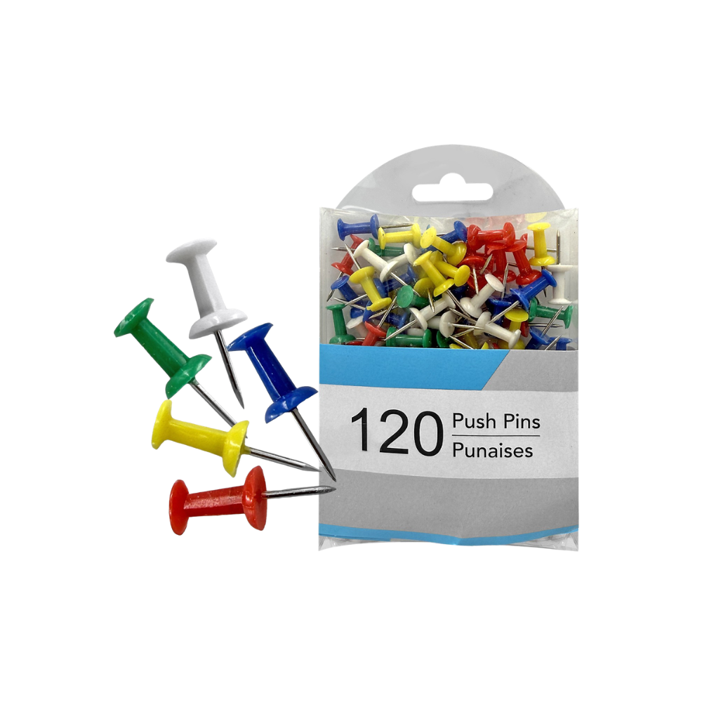Καρφάκια Πίνακα Χρωματιστά 120τεμ 25mm (50-3413)