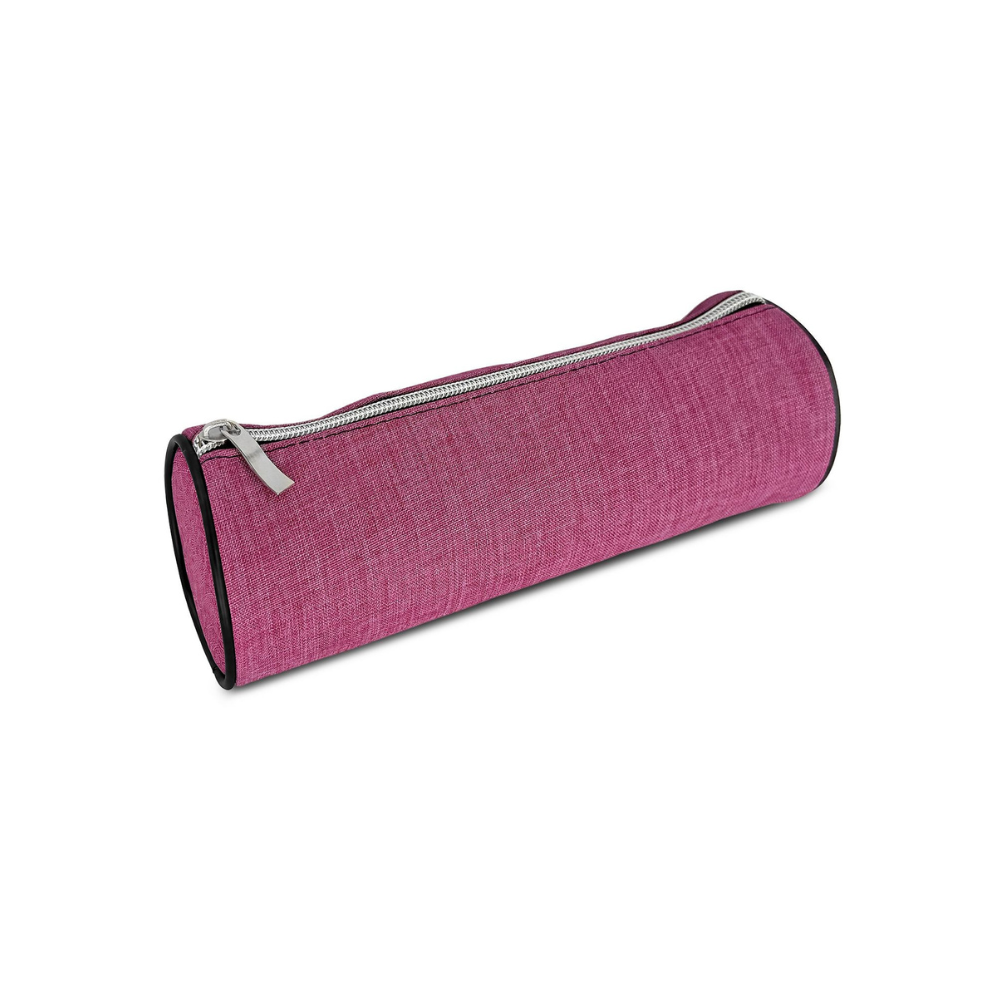 Κασετίνα Βαρελάκι Ροζ 22x8cm (50-3444)