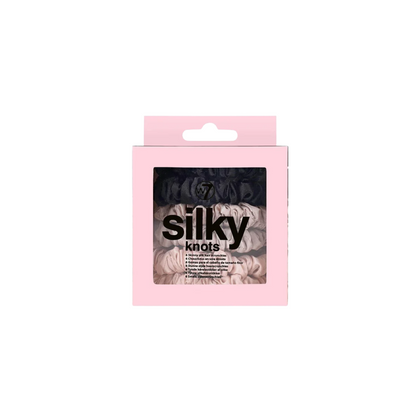W7 Silky Knots 6 Hair Scrunchies Original