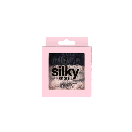W7 Silky Knots 6 Hair Scrunchies Original