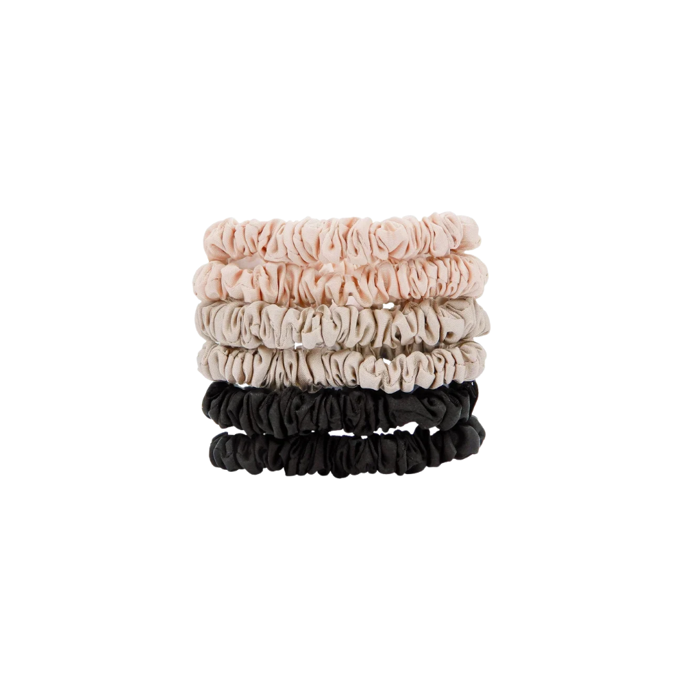 W7 Silky Knots 6 Hair Scrunchies Original