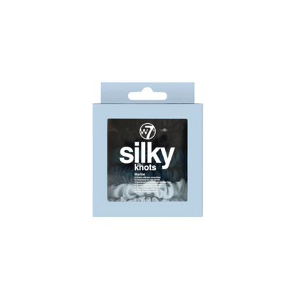 W7 Silky Knots 6 Hair Scrunchies Marine