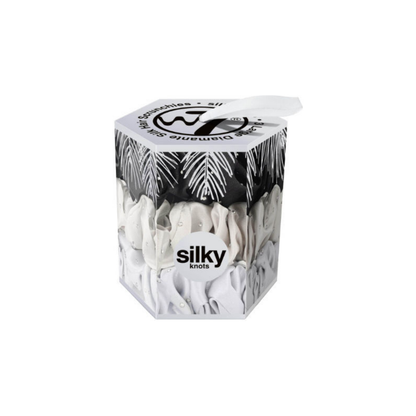 W7 Cosmetics Silky Knots Scrunchy Μαλλιών Ασημί 3τμχ