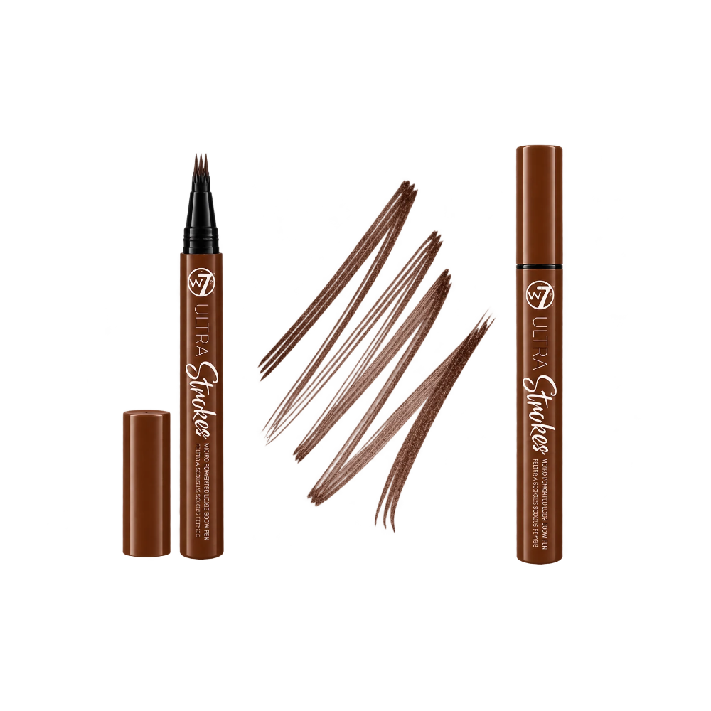 W7 Ultra Strokes Micro-Prong Liquid Brow Pen Brown