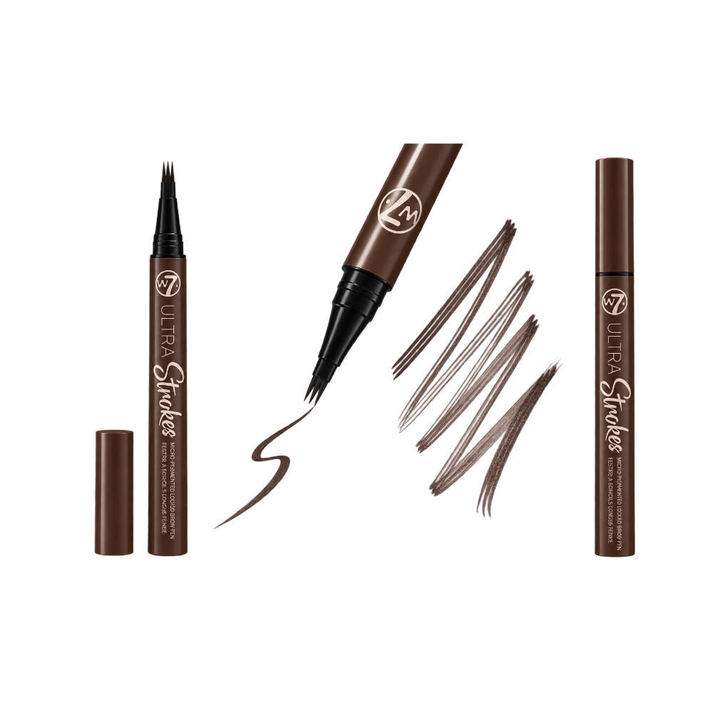 W7 Ultra Strokes Micro-Prong Liquid Brow Pen Dark Brown