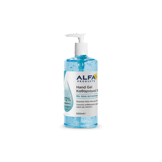 Alfa Products Αντισηπτικό Gel Χεριών με Αντλία 500ml Natural