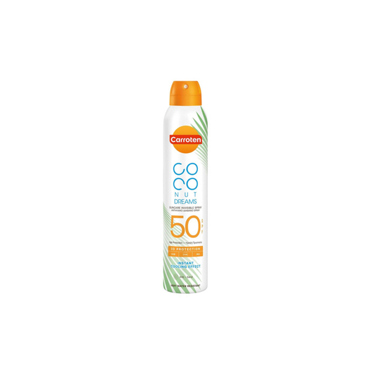 Carroten Coconut Dreams Αδιάβροχο Αντηλιακό για το Σώμα SPF50 σε Spray 200ml