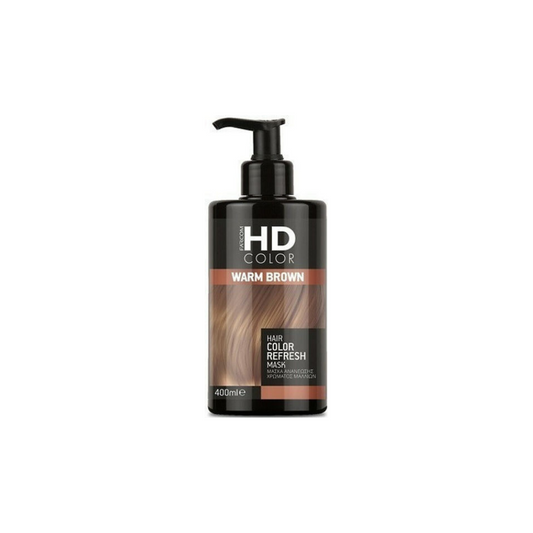 Farcom HD Hair Color Refresh Mask Προσωρινή Βαφή Μαλλιών Warm Brown 400ml