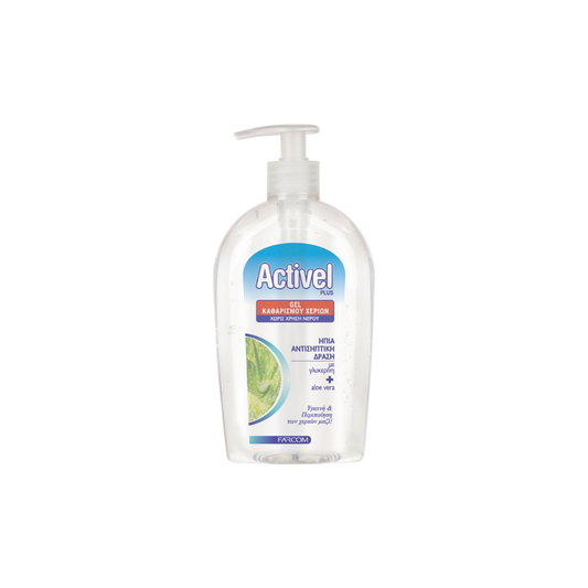 Farcom Activel Plus Αντισηπτικό Gel Χεριών με Αντλία 500ml Aloe Vera