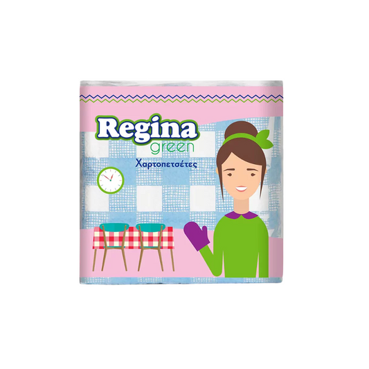 Regina Green 60 Χαρτοπετσέτες Καρώ 30x30cm