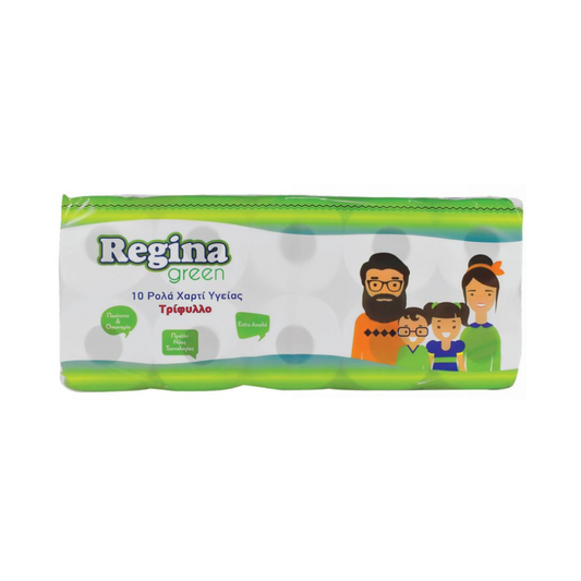 Regina Green Χαρτί Υγείας 10 Ρολά 3 Φύλλων