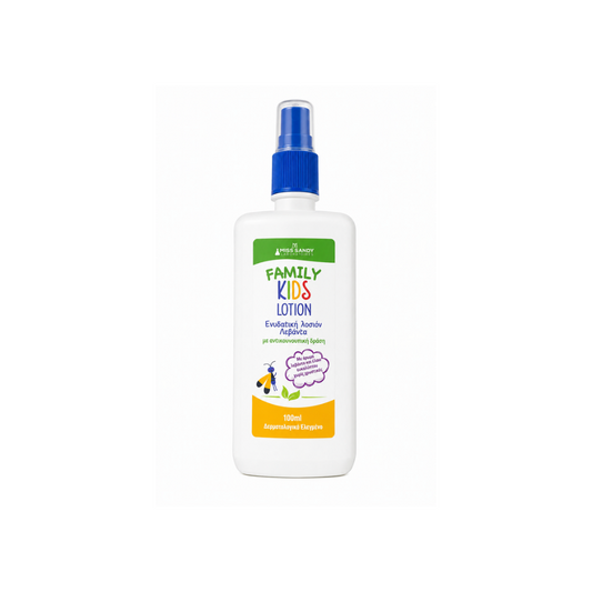 Miss Sandy Family Kids Lotion 100ml – Ενυδατική Λοσιόν με Αντικουνουπική Δράση για Παιδιά