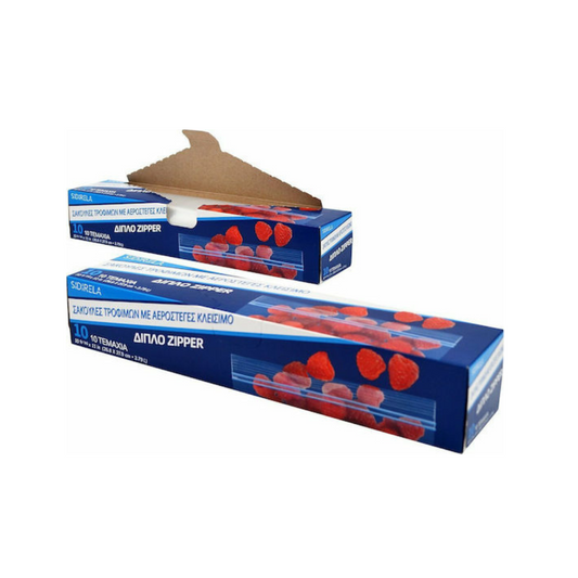 Sidirela Μεσαίες Σακούλες Τροφίμων 28x27cm 3.79LT 10τμχ