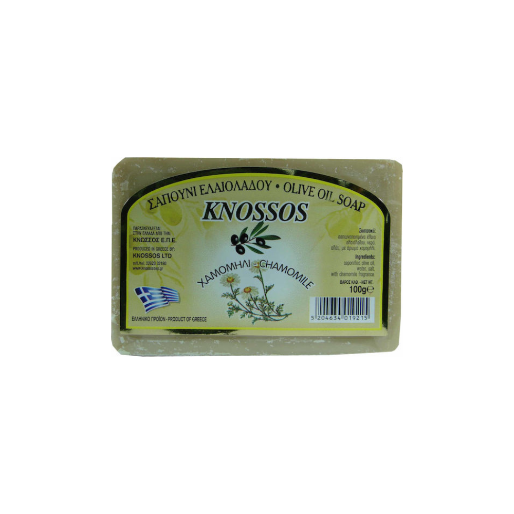 Knossos Soap Olive Oil Soap Μπάρα Σαπουνιού Χαμομήλι 100gr