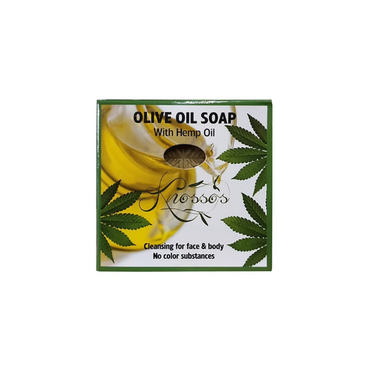 Knossos Soap Olive Oil Soap Μπάρα Σαπουνιού με έλαιο κάνναβης 120gr