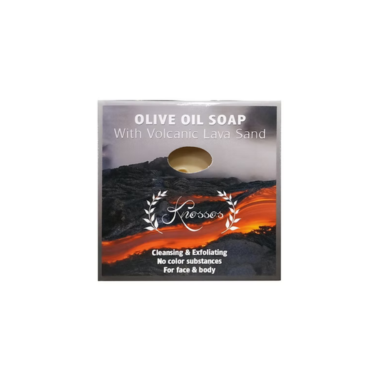 Knossos Soap Olive Oil Soap Μπάρα Σαπουνιού με ηφαιστειακή λάβα 120gr