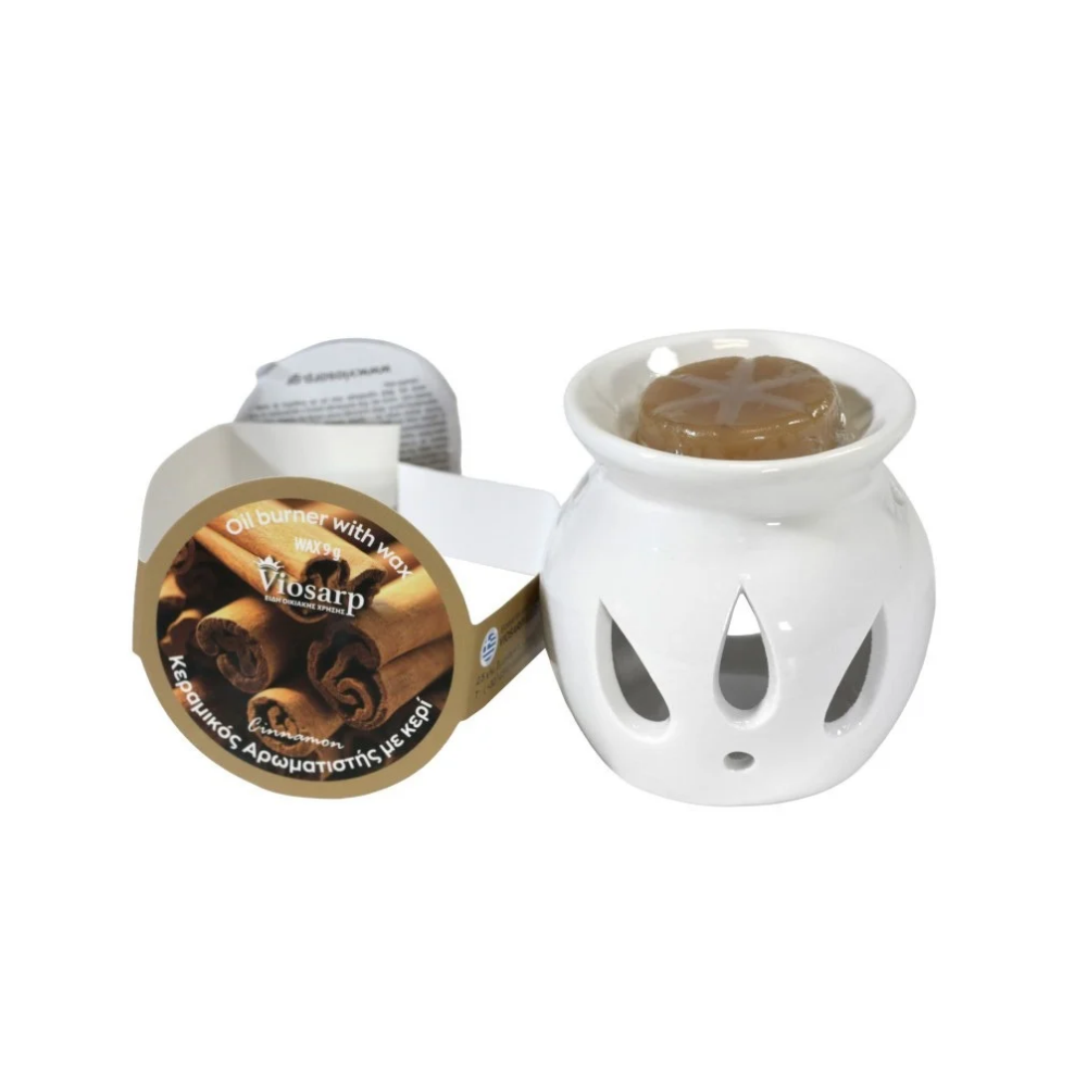 VIOSARP Κεραμικός Αρωματιστής με Αρωματικό Κερί Wax Melt 9g Φράουλα