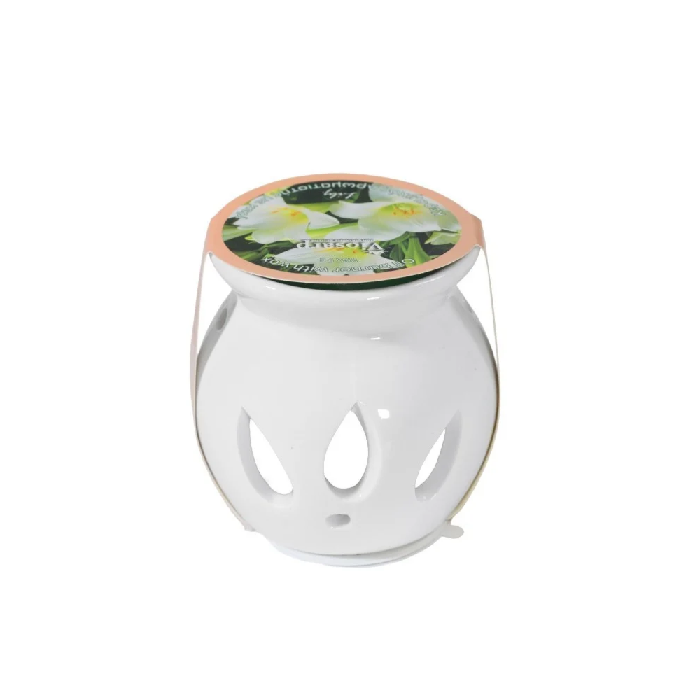VIOSARP Κεραμικός Αρωματιστής με Αρωματικό Κερί Wax Melt 9g Κρίνος