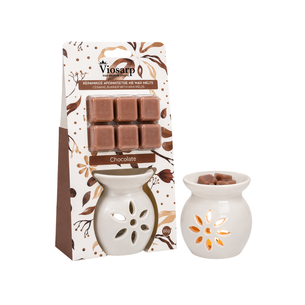 Viosarp Κεραμικός Αρωματιστής με Wax Melts Chocolate 66gr