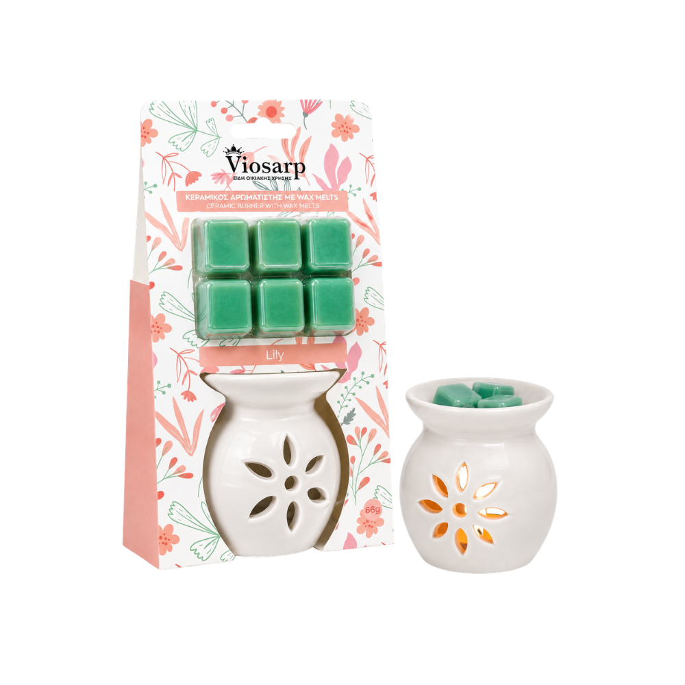 Viosarp Κεραμικός Αρωματιστής με Wax Melts Lily 66gr