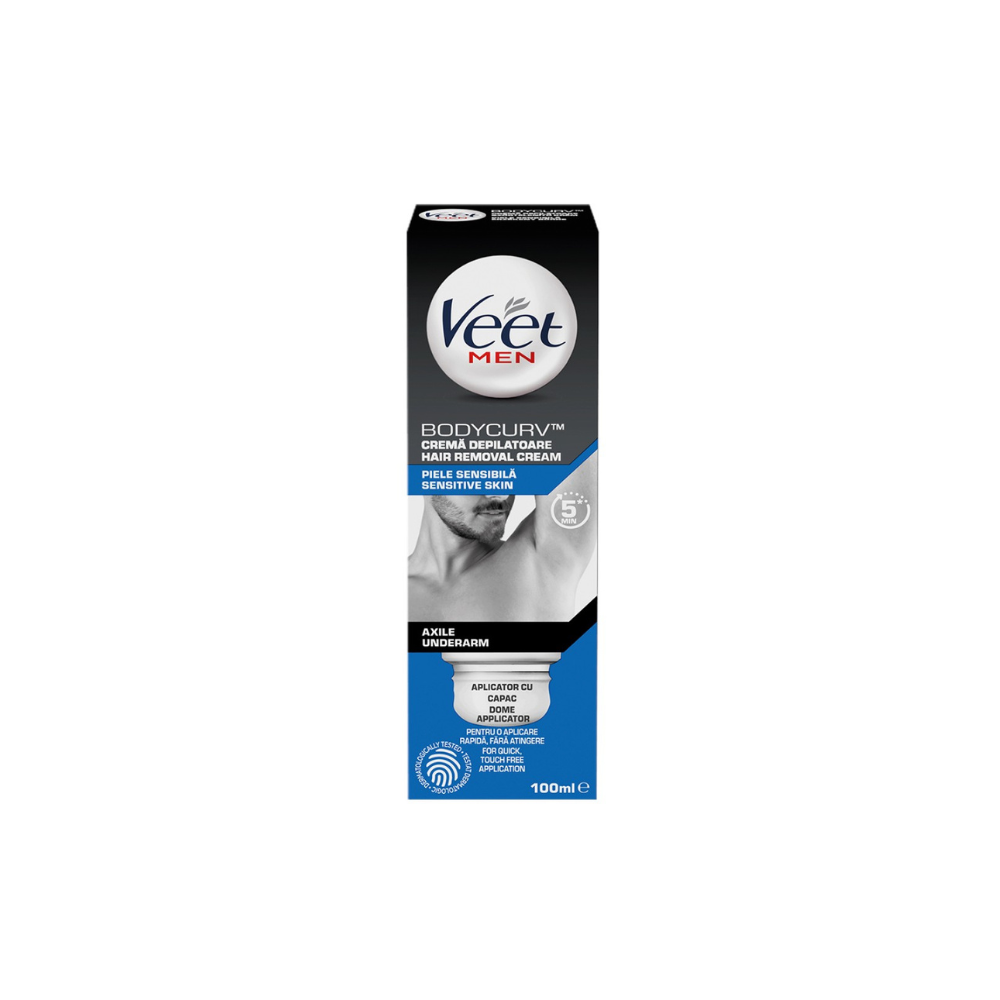 Veet Men Sensitive Skin Ανδρική Κρέμα Αποτρίχωσης Σώματος για Ευαίσθητες Επιδερμίδες 100ml