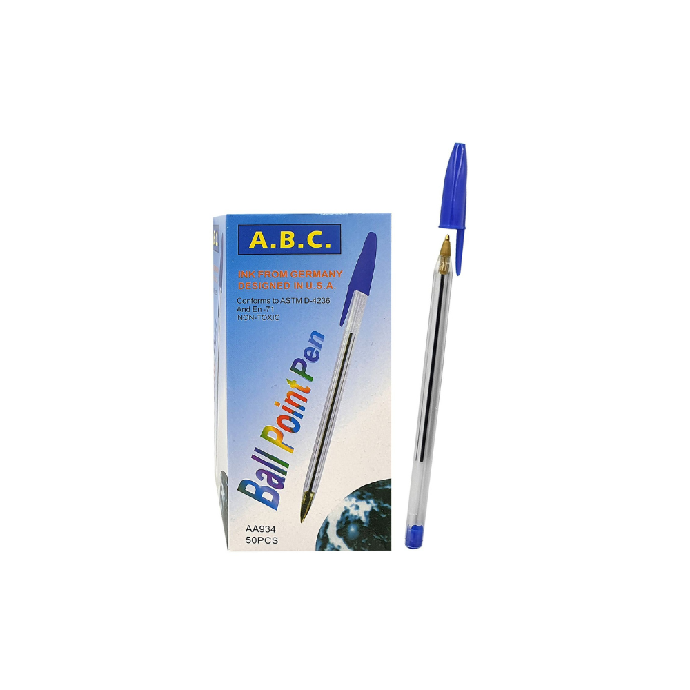 Justnote Στυλό Ballpoint με Μπλε Μελάνι 50τμχ