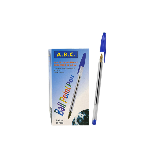 Justnote Στυλό Ballpoint με Μπλε Μελάνι 50τμχ