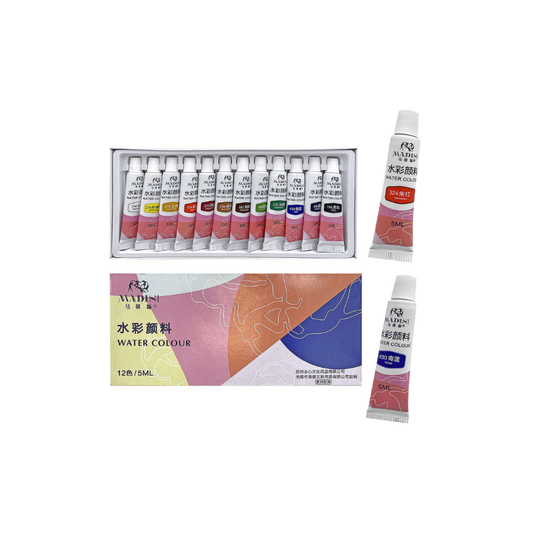 Justnote Τέμπερες Ζωγραφικής Πολύχρωμες σε Σωληνάριο 12τμχ