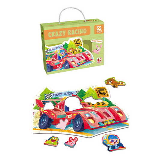 ToyMarkt Παιδικό Puzzle Crazy Racing 55 τεμαχίων