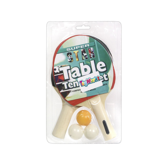 ToyMarkt Ρακέτες με 3 Μπαλάκια Πιγκ-Πογκ 17x25cm