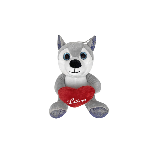 ToyMarkt Χάσκυ Λούτρινο Καρδιά Love 20cm (79-451)