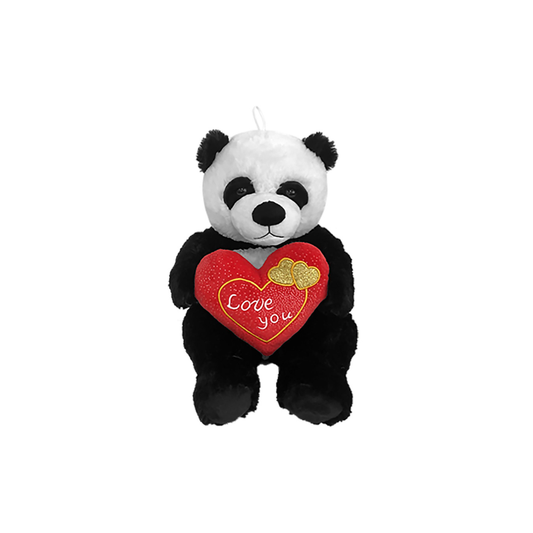 ToyMarkt Αρκουδάκι Panda Λούτρινο με Καρδιά 28cm (79-509)