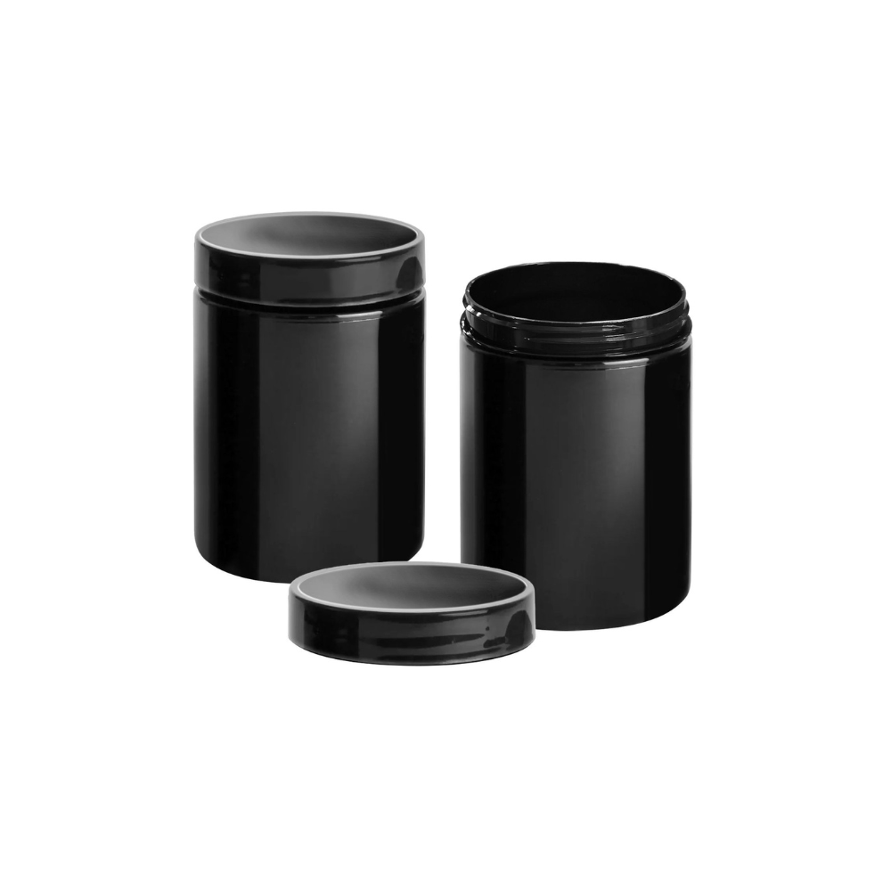 Βάζο Πλαστικό Μαύρο Βιδωτό 12x8,5cm (80-2129)