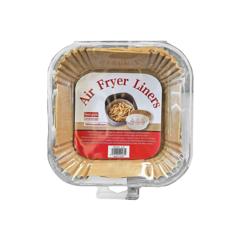 Αντικολλητικό Χαρτί Air Fryer 16x16x4,5cm 50τμχ (80-2202)