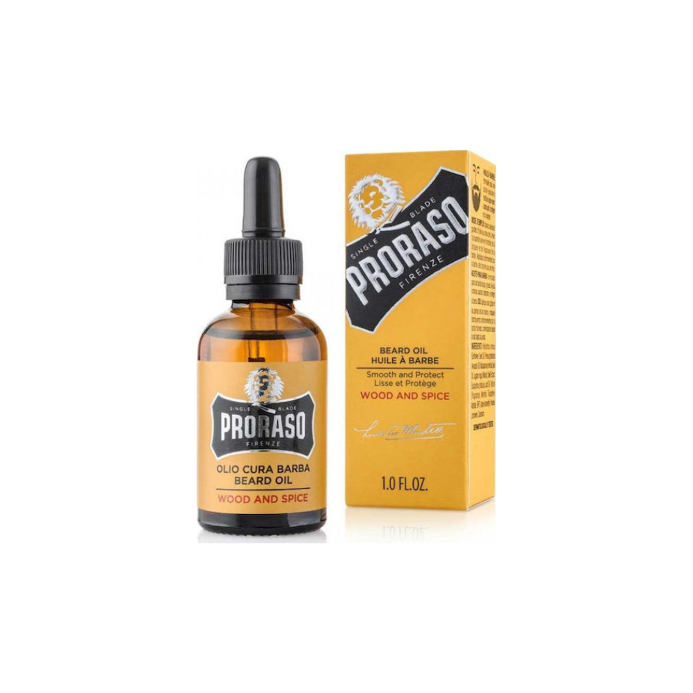 Proraso Λάδι Περιποίησης για Γένια Wood & Spice 30ml