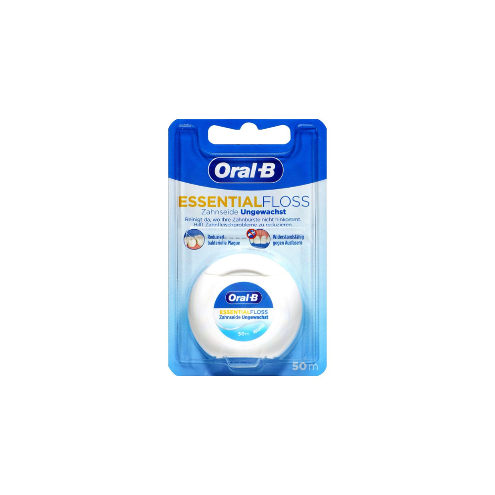 Oral-B Essential Floss Οδοντικό Νήμα με Γεύση Μέντα 50m