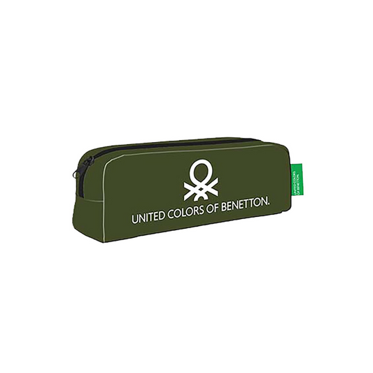 Κασετίνα Χακί United Colors of Benetton 20x6cm