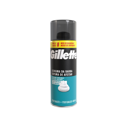 Gillette Sensitive Αφρός Ξυρίσματος για Ευαίσθητες Επιδερμίδες 400ml