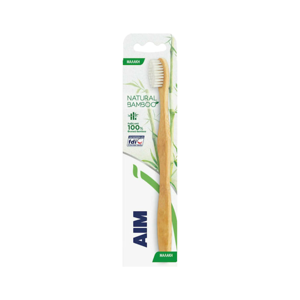 AIM Natural Bamboo Οδοντόβουρτσα Soft