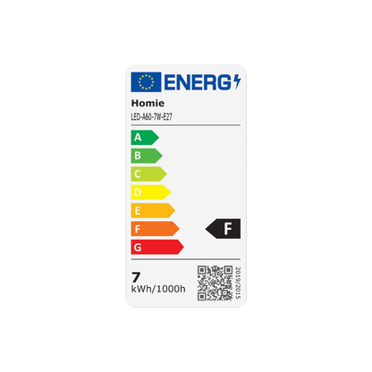 HOMie Λάμπα LED A60 E27 7W 700lm 3000K Θερμό Λευκό (88-513)