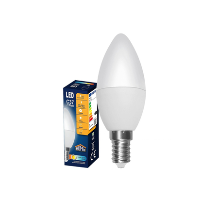 HOMie Λάμπα LED Κερί C37 E14 7W 620lm 3000K Θερμό Λευκό (88-514)