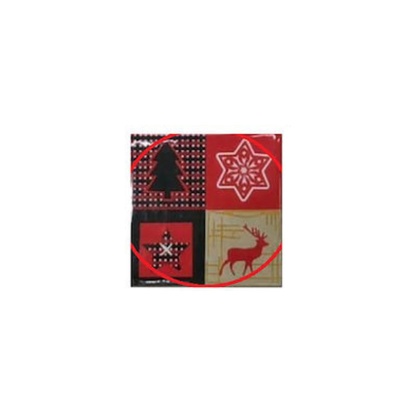 Xmasfest Χριστουγεννιάτικες Χαρτοπετσέτες 33x33εκ. 20τμχ