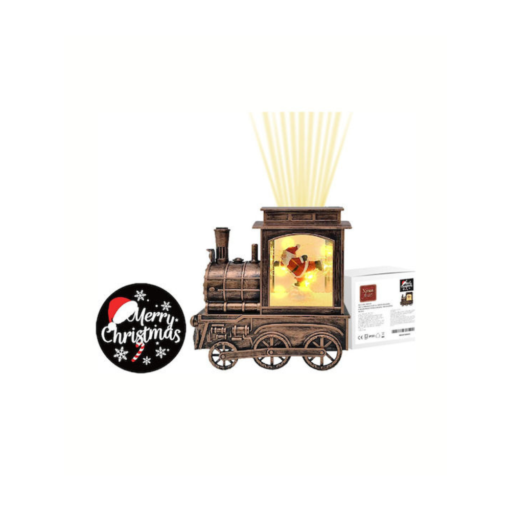 Χριστουγεννιάτικο Διακοσμητικό Φανάρι Φωτιζόμενο Μπαταρίας 16x8.5x17cm